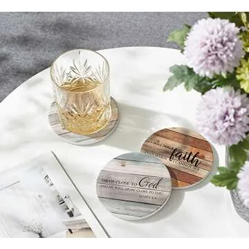 Absorbent Christian Coasters for Home Protection