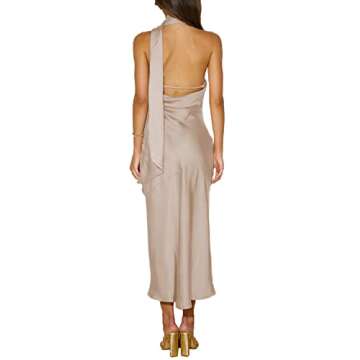 Elegant Satin Long Dress for Women - Perfect for Weddings and Parties