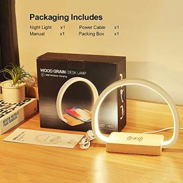 Versatile Bedside Table Lamp with Touch Control & USB