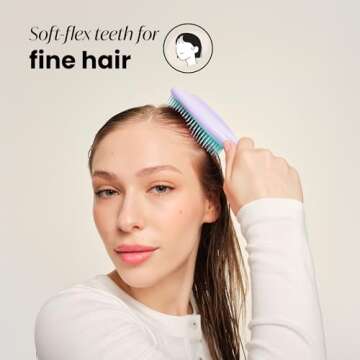 Tangle Teezer Fine & Fragile Detangler Brush for Wet & Dry Hair