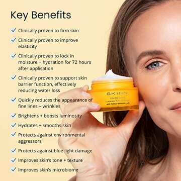 SKINN Luminous Firming Cream - Facial Skin Care Cream Improves Elasticity, Plumps and Lifts Sagging ...