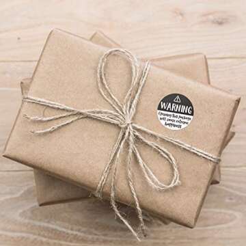 Black and White Adorable Warning Extreme Happiness Labels / 500 Cute Small Business Package Stickers / 1.5" Labels Adorable Happy Mail Envelope Seals/Made in The USA