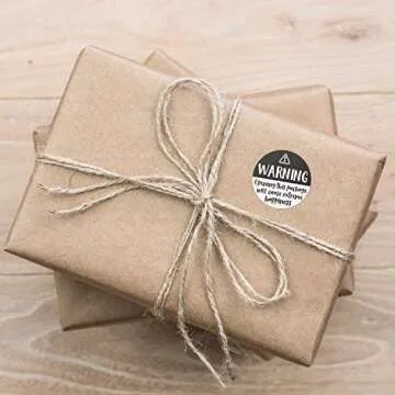 Black and White Adorable Warning Extreme Happiness Labels / 500 Cute Small Business Package Stickers / 1.5" Labels Adorable Happy Mail Envelope Seals/Made in The USA