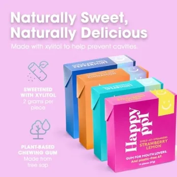 Happy ppl Natural Sugar-Free Gum for Dental Health