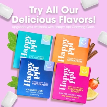 Happy ppl Natural Sugar-Free Gum for Dental Health