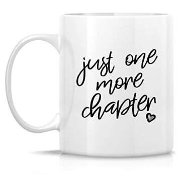 Retreez Funny Mug - Just One More Chapter Bookworm Book 11 Oz Ceramic Coffee Mugs - Funny, Sarcasm, ...