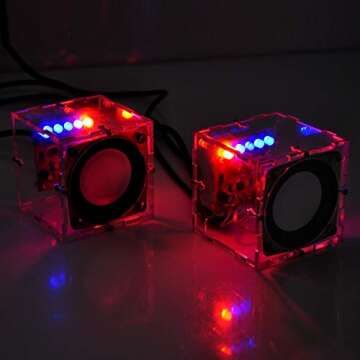 Gikfun Electronic Transparent Stereo Speaker DIY Kit