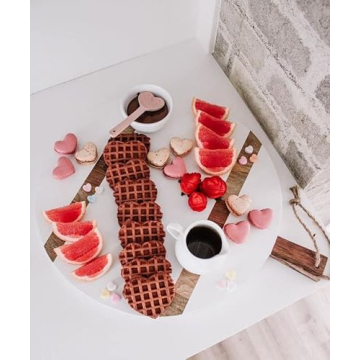 Exceptional Mud Pie Large Round Serving Board 25 1/5"