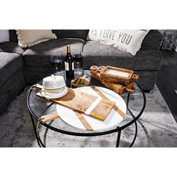 Exceptional Mud Pie Large Round Serving Board 25 1/5"