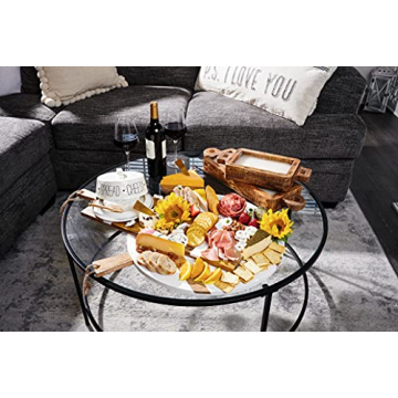 Exceptional Mud Pie Large Round Serving Board 25 1/5"