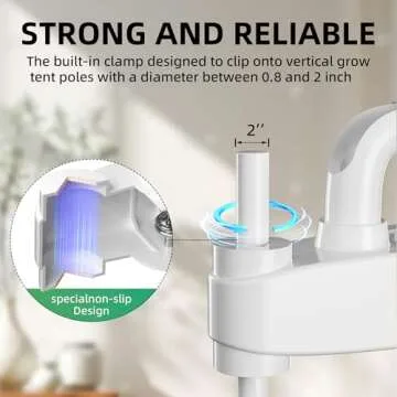 Simple Deluxe Clip Fan for Plants and Personal Cooling