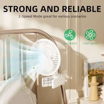 Simple Deluxe Clip Fan for Plants and Personal Cooling