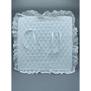 Cribby Baby Mirror for Crib and Bassinet for Infants and Newborns with Shatterproof, Unbreakable Acrylic and Full Quilted Cover, Interior Side Mounting, No Glass for Safe Early Learning Use