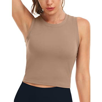 HeyNuts Wherever High Neck Crop Top for Women