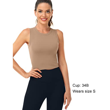 HeyNuts Wherever High Neck Crop Top for Women