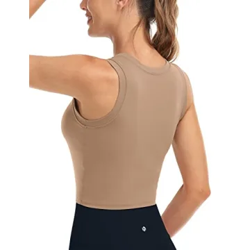 HeyNuts Wherever High Neck Crop Top for Women