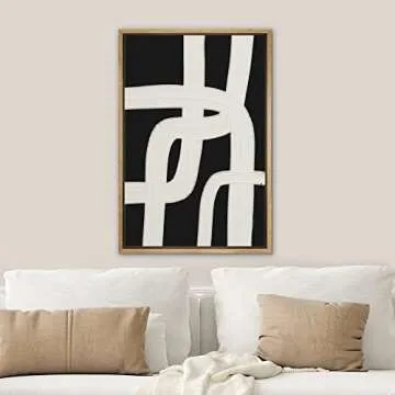 Contemporary Geometric Framed Canvas Art for Home and Office