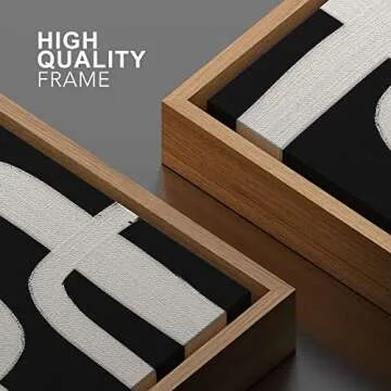Contemporary Geometric Framed Canvas Art for Home and Office