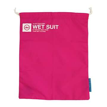 Stylish Pink Wet Suit Packing Bag for Aquatic Enthusiasts