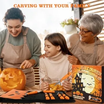Halloween Pumpkin Carving Kit with 25 Stencils
