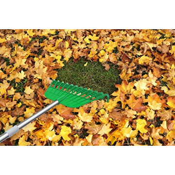 Gardzen Leaf Rake & Bag Combo - Perfect for Yard Cleanup
