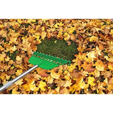 Gardzen Leaf Rake & Bag Combo - Perfect for Yard Cleanup