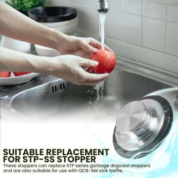 Durable Stainless Steel Sink Stoppers - Universal 2-Pack