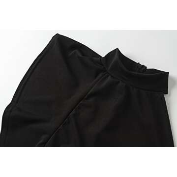 Engood Women's Sexy Thin Ruffle Strapless High Waist Clubwear Long Wide Leg Pants Jumpsuit Rompers