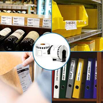 COLORWING DK-2205 Label Rolls for Brother QL Printers