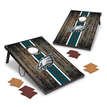 Wild Sports NFL Philadelphia Eagles Deluxe Cornhole Set - Tailgate Ready Fun!