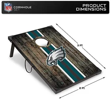 NFL Philadelphia Eagles Deluxe Cornhole Set for Game Day Fun