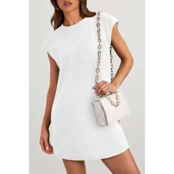 PRETTYGARDEN Women's Stylish Summer T Shirt Dress