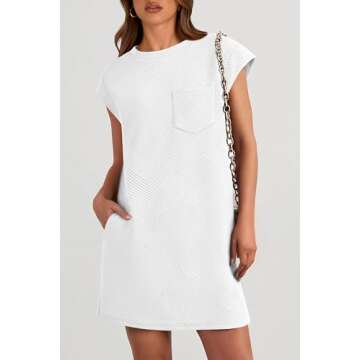 PRETTYGARDEN Women's Stylish Summer T Shirt Dress