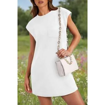 PRETTYGARDEN Women's Stylish Summer T Shirt Dress