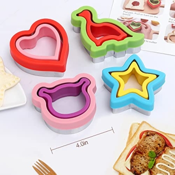 Sandwich Cutter and Sealer Set for Creative Lunches
