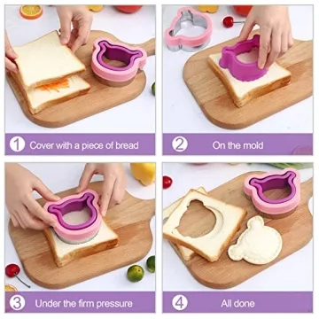 Sandwich Cutter and Sealer Set for Creative Lunches
