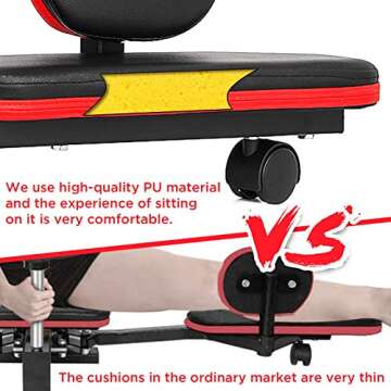 Vue Pro Leg Stretcher Heavy Duty Leg Stretch Machine Improve Leg Flexibility Leg Stretching Training...