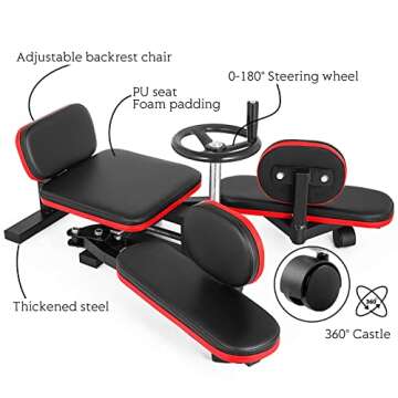 Vue Pro Leg Stretcher Heavy Duty Leg Stretch Machine Improve Leg Flexibility Leg Stretching Training Machine for Home Gym Split Machine Fitness