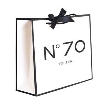 QLSKO 70th Birthday Keepsake Gift Paper Bag - N°70 EST.1954
