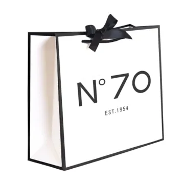 QLSKO 70th Birthday Keepsake Gift Paper Bag - N°70 EST.1954