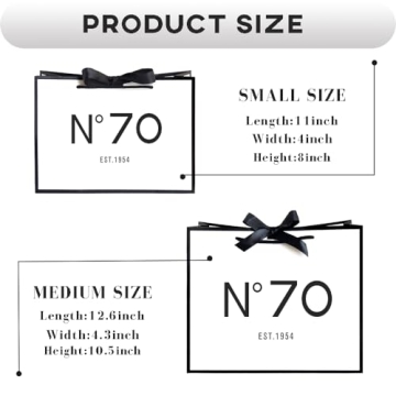 QLSKO 70th Birthday Paper Bag for Her Seventy Gift