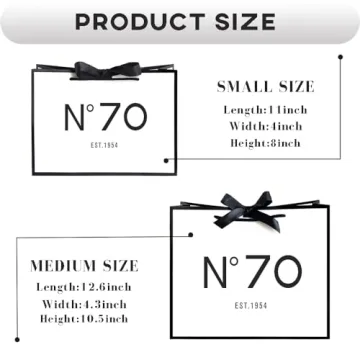 QLSKO 70th Birthday Paper Bag for Her Seventy Gift