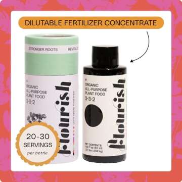 Flourish Organic All-Purpose Plant Food for Indoor Growth