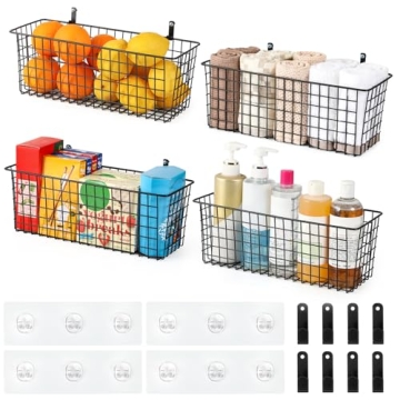 Extra Large Wall-Mounted Baskets for Home Organization