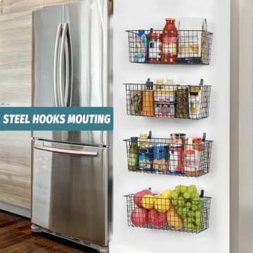 Extra Large Wall-Mounted Baskets for Home Organization