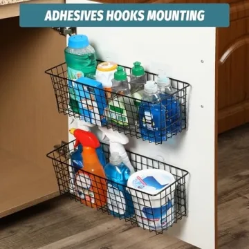 Extra Large Wall-Mounted Baskets for Home Organization