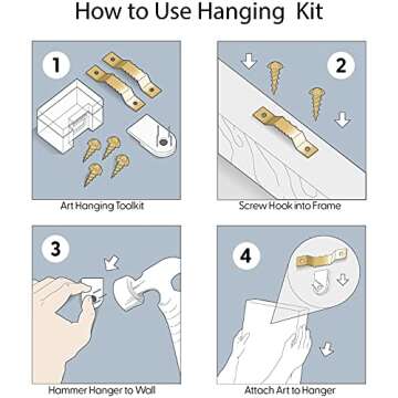 wall26 - Starry Night by Vincent Van Gogh - Framed Canvas Art Wall Art - 16"x24" Black