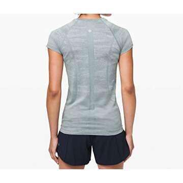 Lululemon Swiftly Speed Short Sleeve Crew (Aqua Smoke, 10)