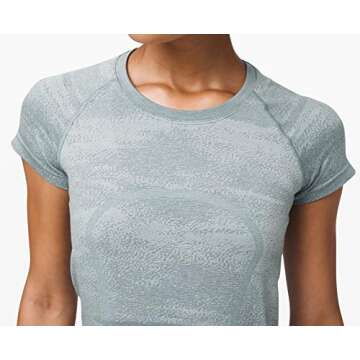 Lululemon Swiftly Speed Short Sleeve Crew (Aqua Smoke, 10)