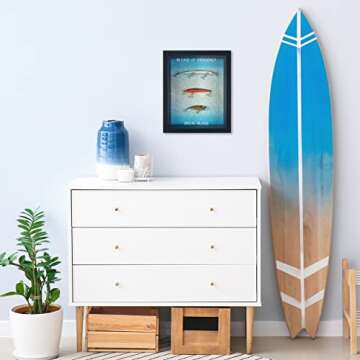 BREAK GLASS GIFTS Funny In Case of Emergency Fishing Gifts - Unique fishing Gag Wall Art a Great Fishing Gift. Hilarious fishing Gifts for Men or Women, Ideal for Any fishing lover for Fathers Day